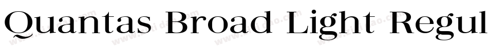 Quantas Broad Light Regular字体转换